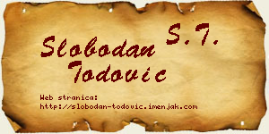 Slobodan Todović vizit kartica